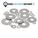 meinschraubenversand.de - Unterlegscheiben DIN 9021 (großer Außendurchmesser) M3 - M24 - ISO 7093 Beilagscheiben Karosseriescheiben A2 V2A Edelstahlscheiben M8 100