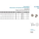 Hülsenmuttern mit Flachkopf und Innensechskant A4